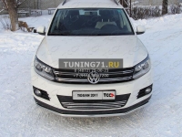 Решётка радиатора 12 мм Volkswagen Tiguan 2011